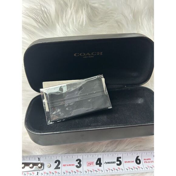 Coach eyeglass sunglasses case black thicker one - Picture 2 of 5